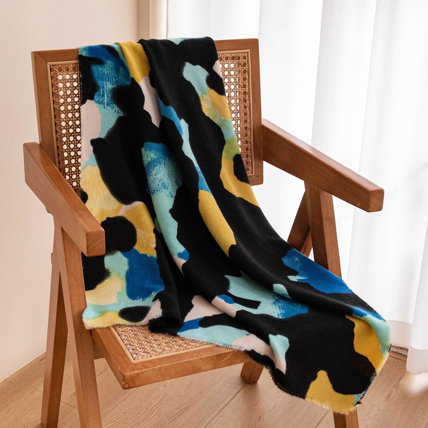 Monet Abstract Block Scarf