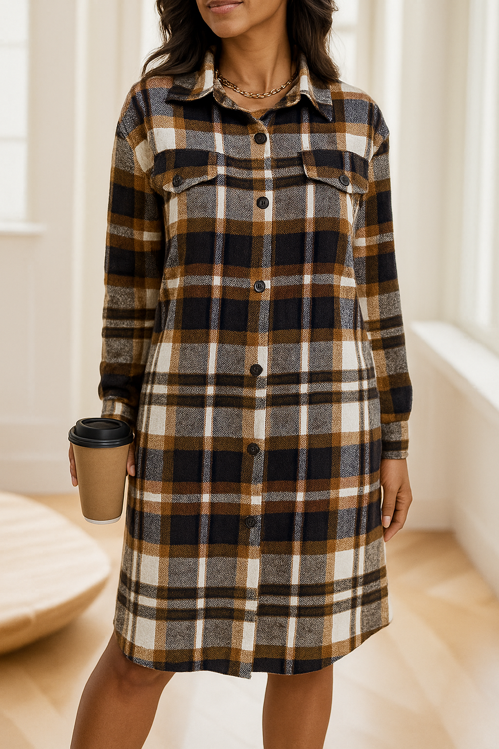 The Woodland Plaid Shirt Coat