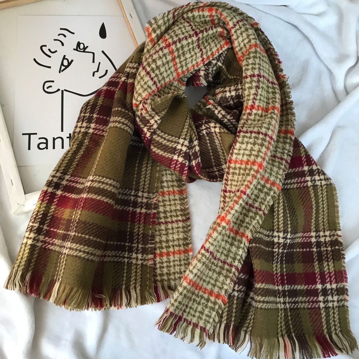 Highland Frost Tartan Scarf