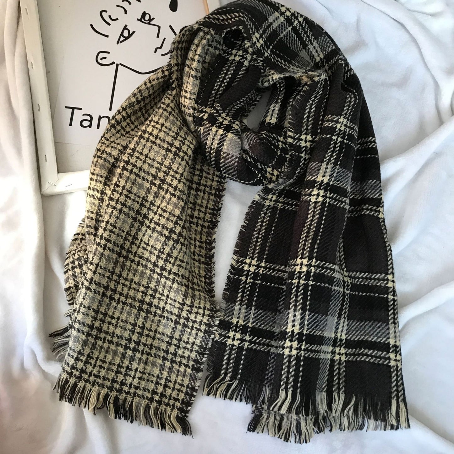 Highland Frost Tartan Scarf