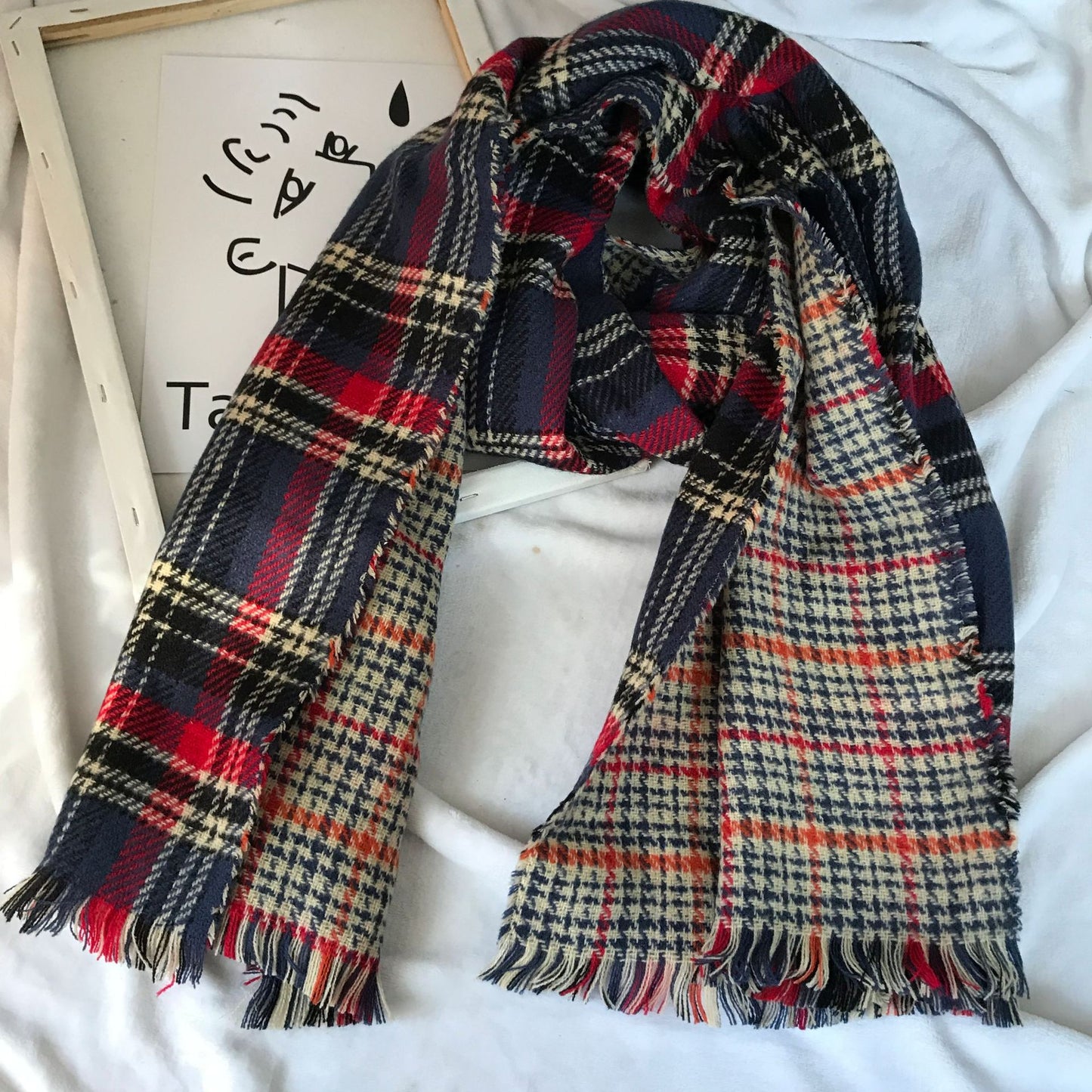 Highland Frost Tartan Scarf