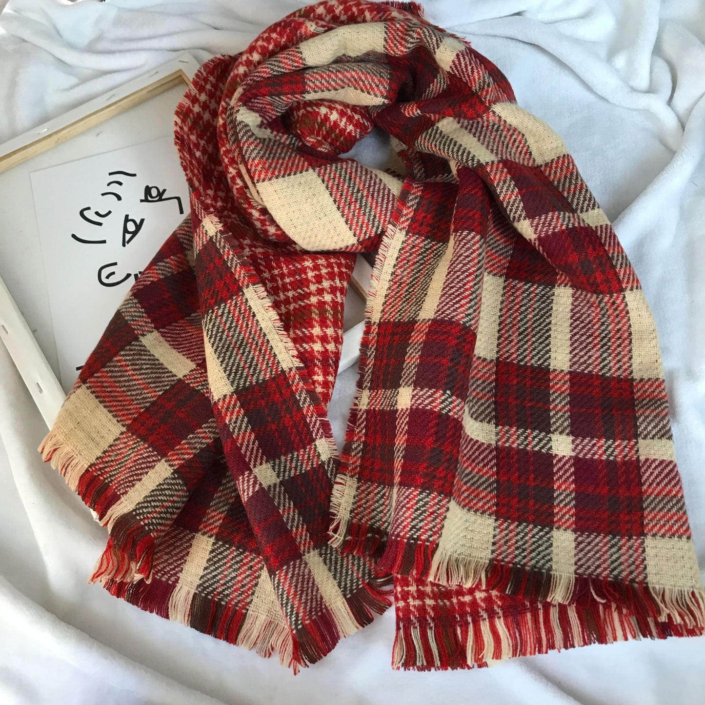 Highland Frost Tartan Scarf