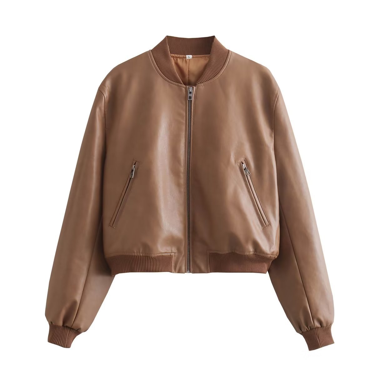 The Camden Faux-Leather Bomber