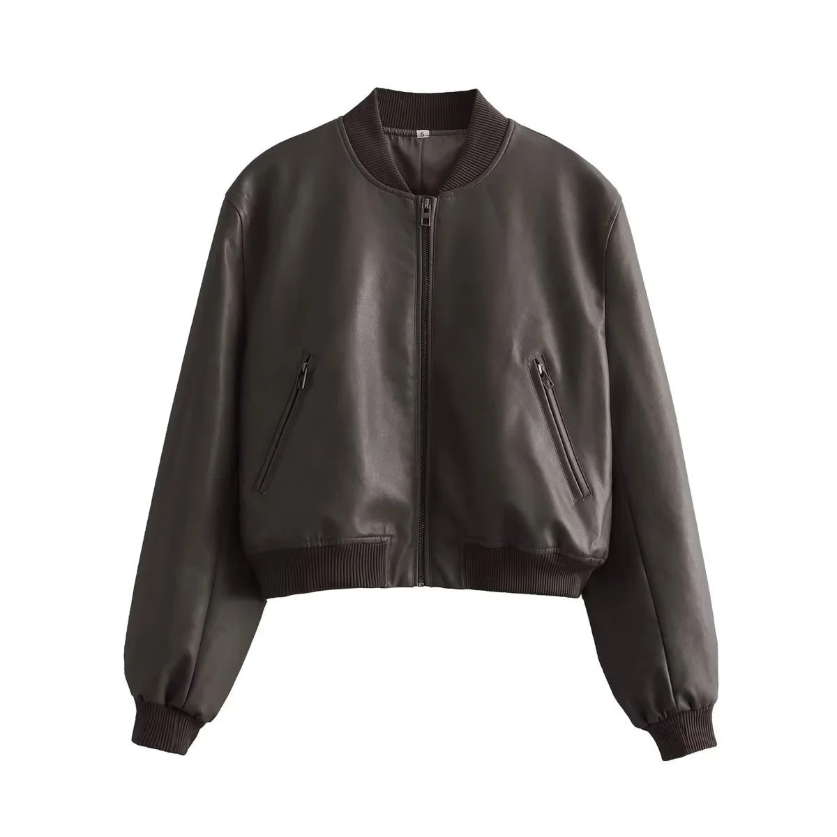The Camden Faux-Leather Bomber