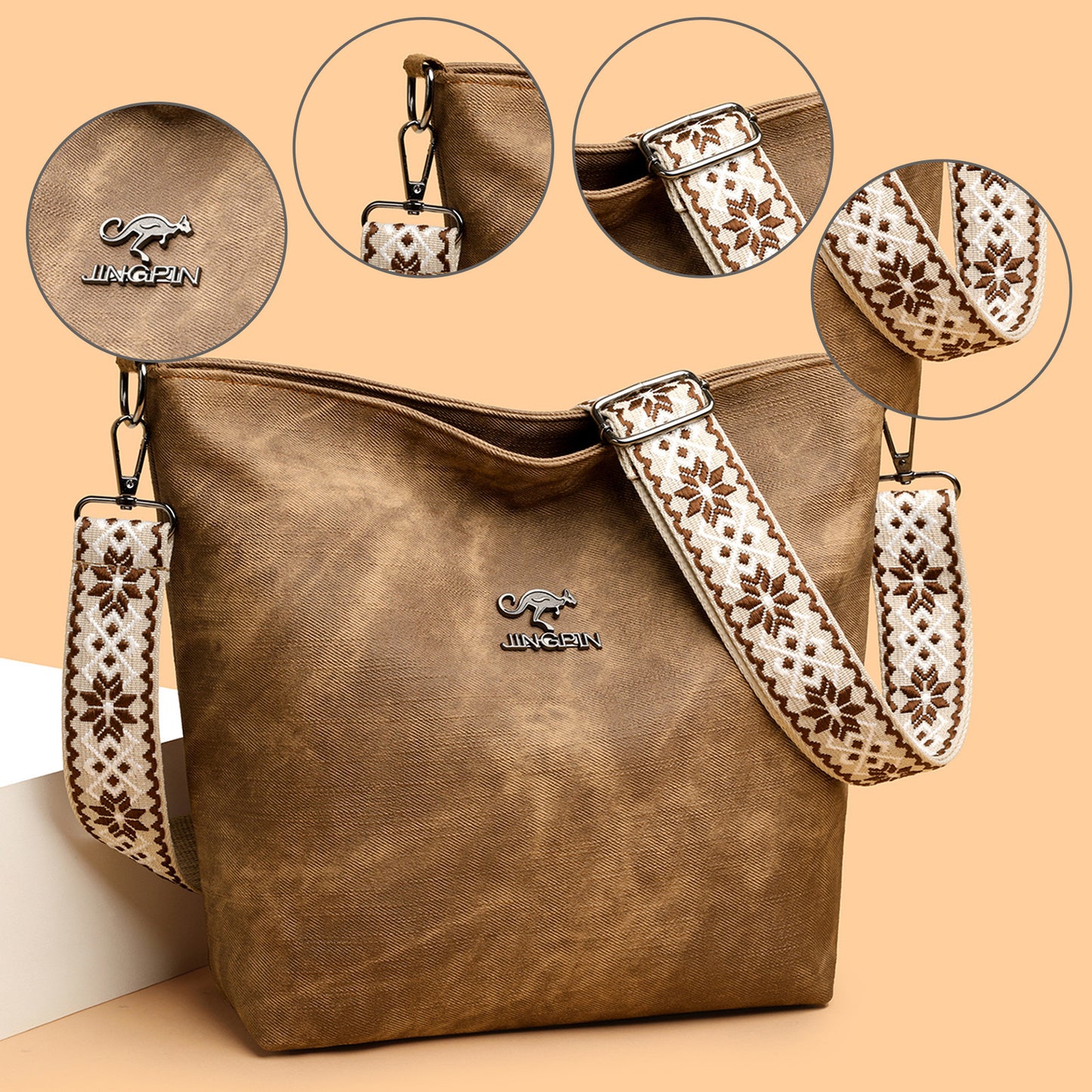 Juno Boho-Chic Soft Shoulder Bag