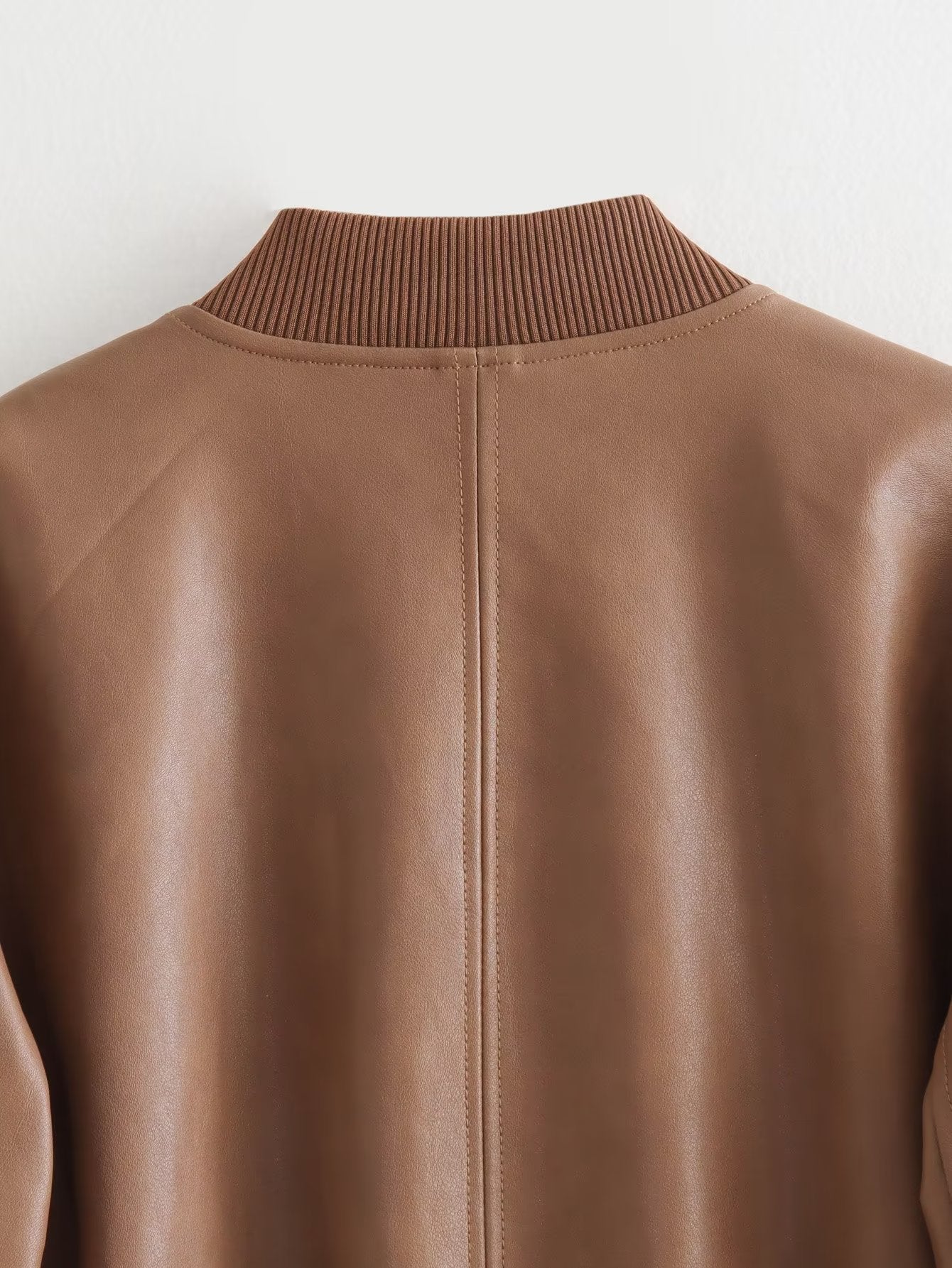 The Camden Faux-Leather Bomber