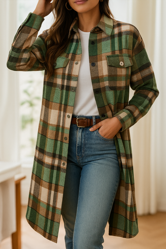 The Woodland Plaid Shirt Coat