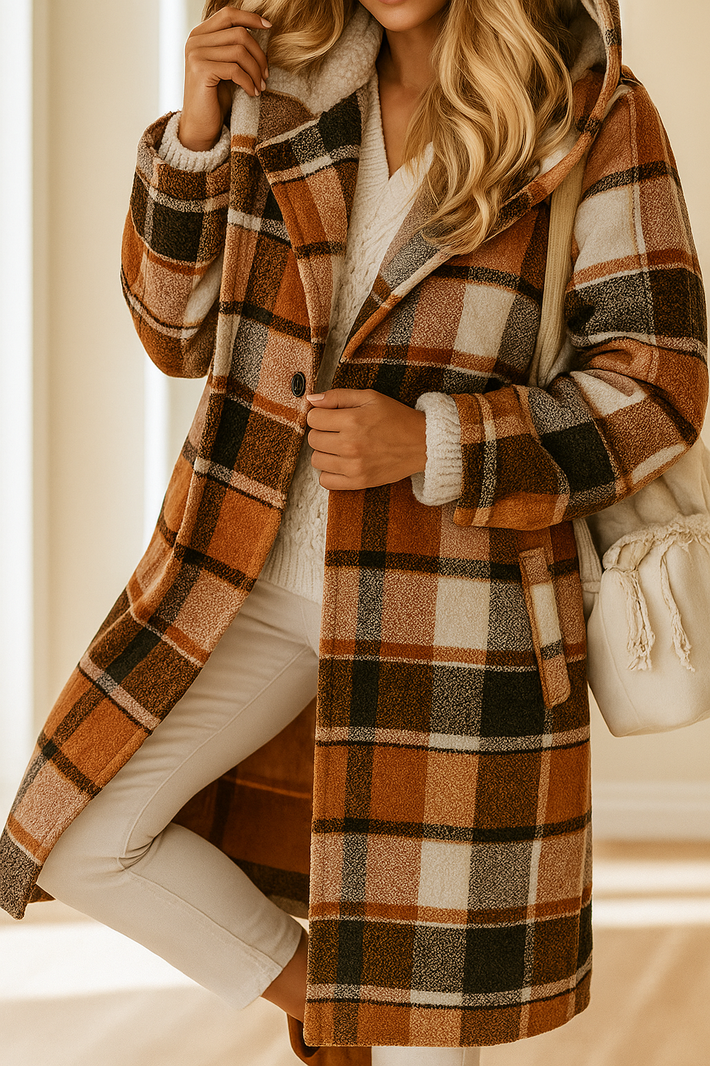 The Aspen Check Coat