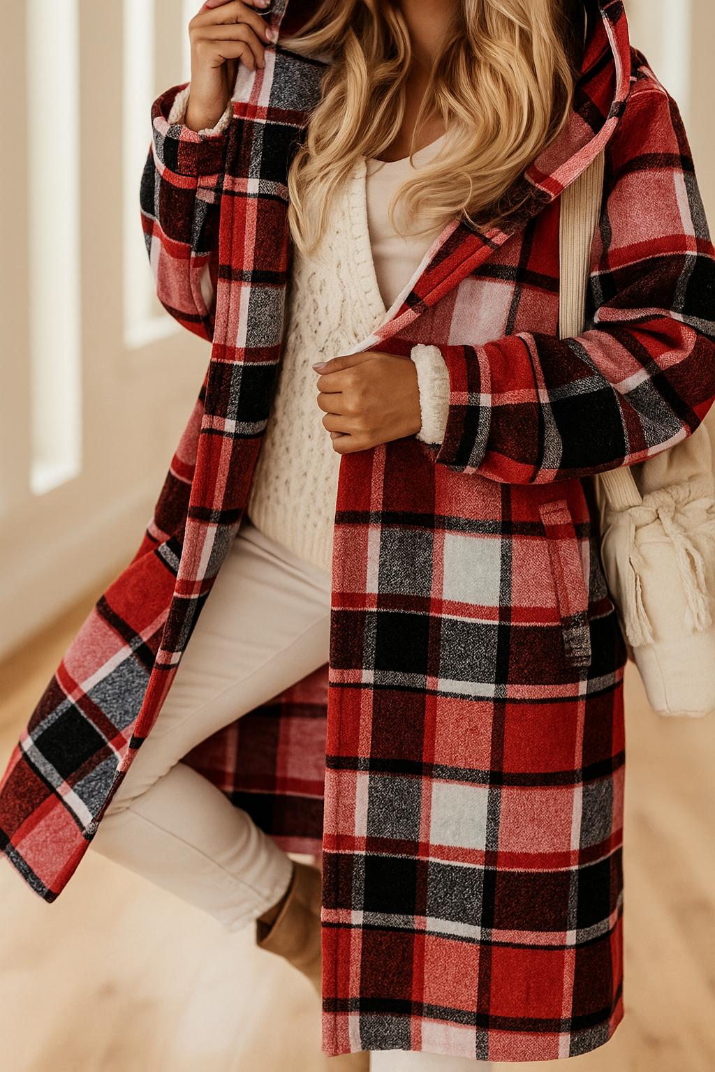 The Aspen Check Coat