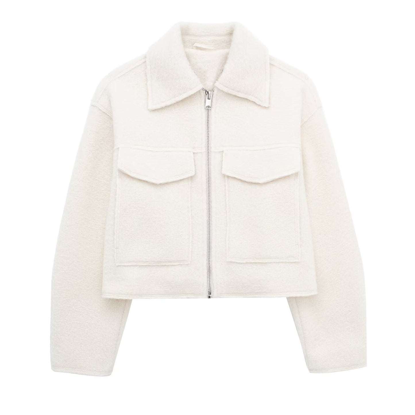 Oslo Cool" Textured Zip-Up Utility Jacket