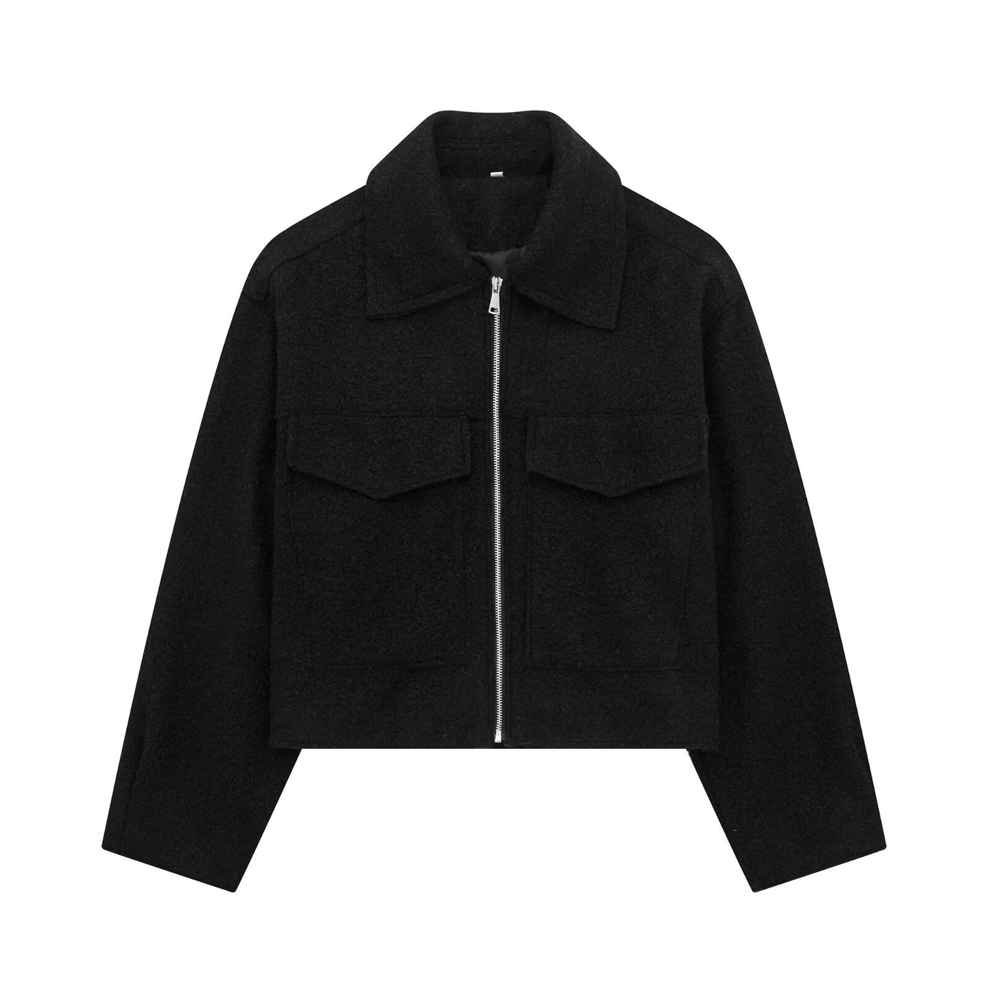 Oslo Cool" Textured Zip-Up Utility Jacket