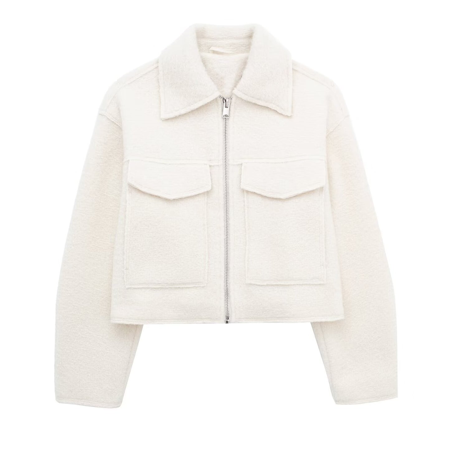 Oslo Cool" Textured Zip-Up Utility Jacket