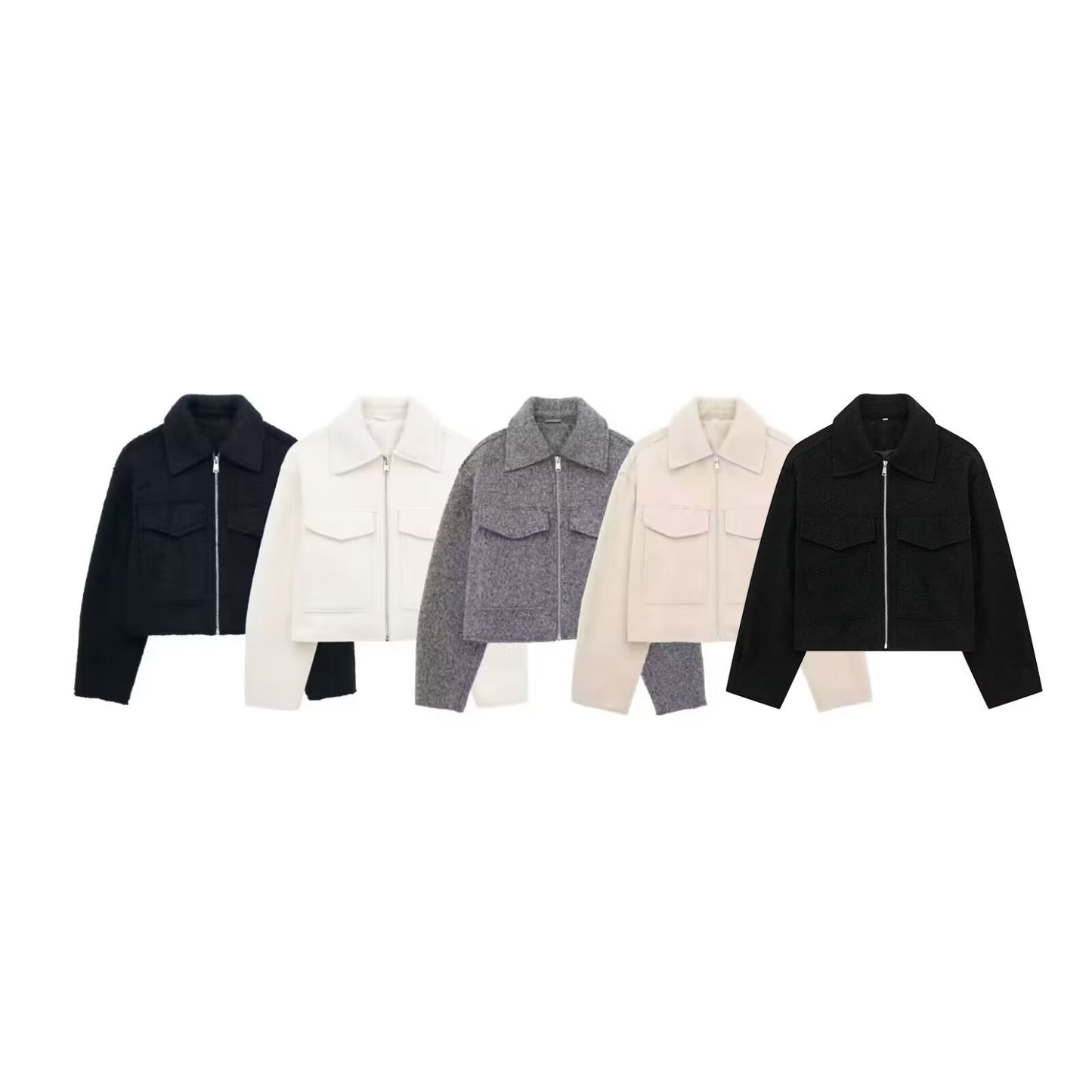 Oslo Cool" Textured Zip-Up Utility Jacket