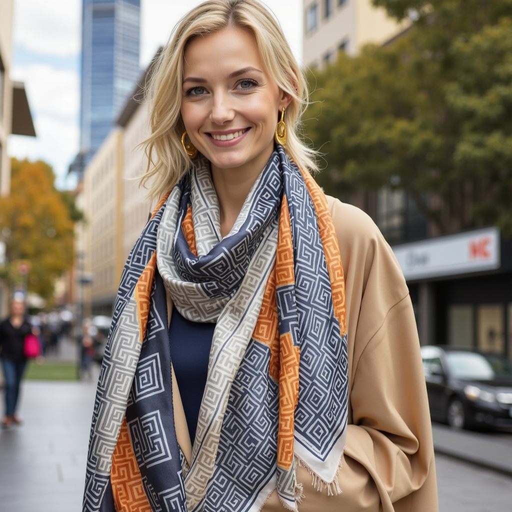 VersaSilk Orange Scarf