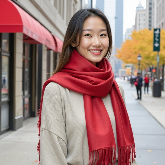 Scarlet Embrace Scarf